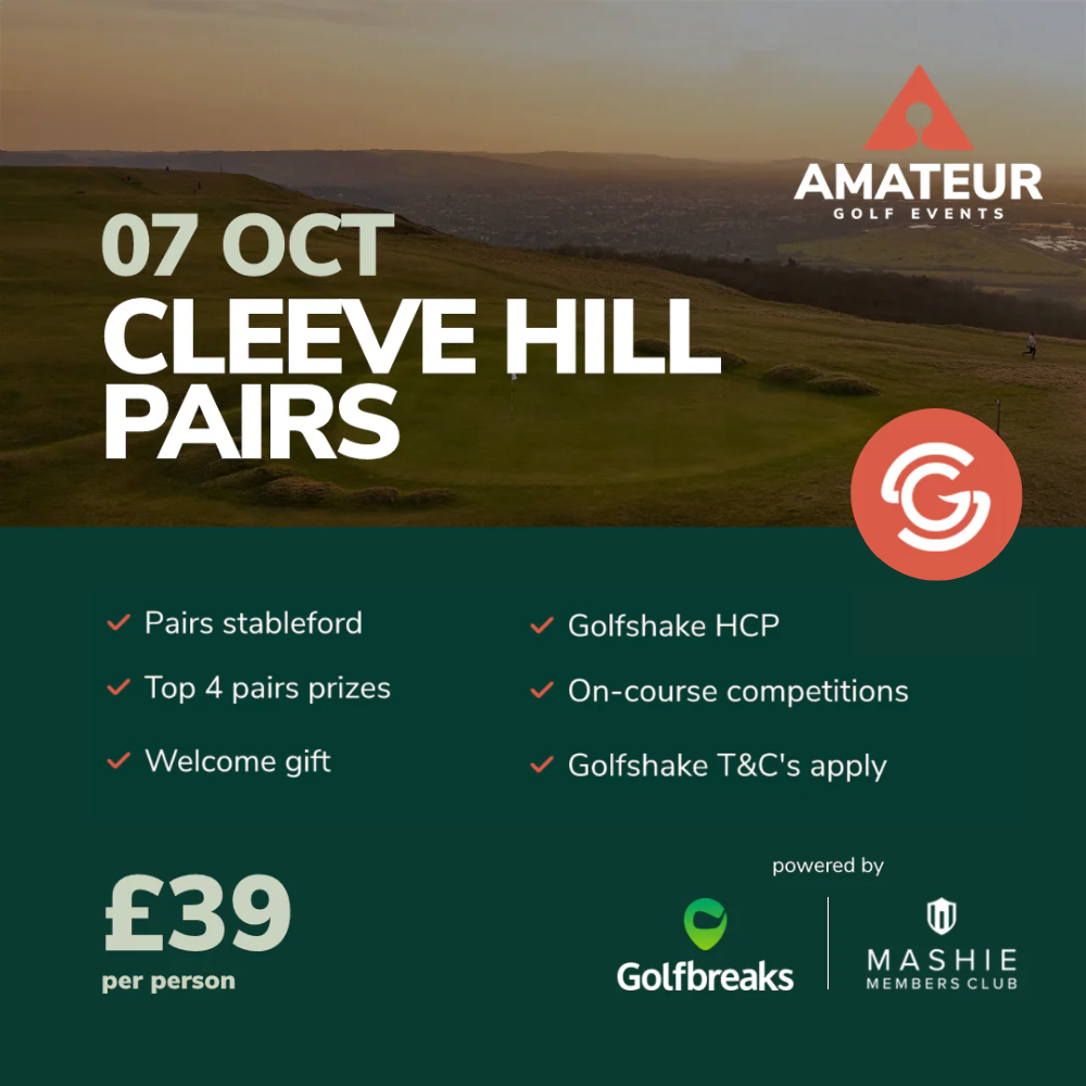 Cleeve Hill Pairs 2026 - Golfshake